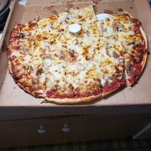 18" sausage mushrooms and onions!