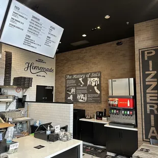 This is the front of the pizza lobby