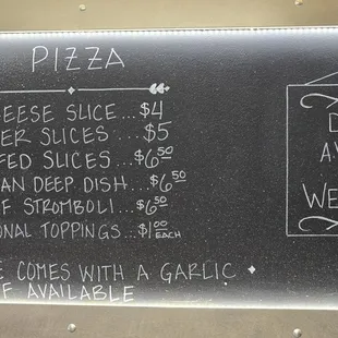 Menu as of 8/17/2024