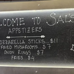 Menu as of 8/17/2024