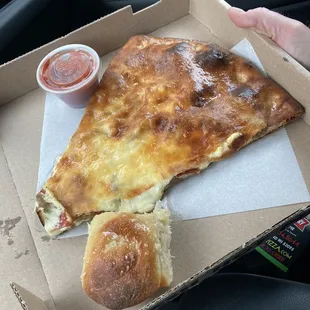 Stuffed sausage and pepperoni.