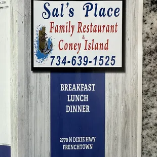 the menu