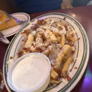 " loaded" cheese fries