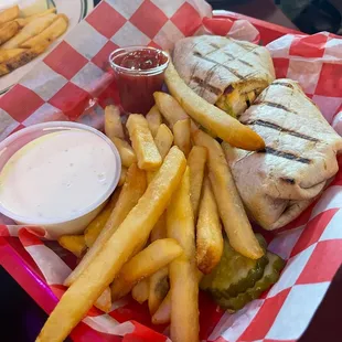 Buffalo chicken wrap