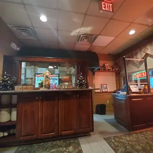 The waiting area near the entrance.