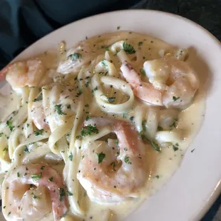 Shrimp Alfredo...