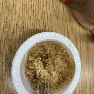 Crawfish pie... very salty and little crawfish