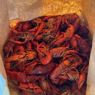 craws in a paper bag