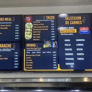 3/30/24 (sat): Right side of menu board