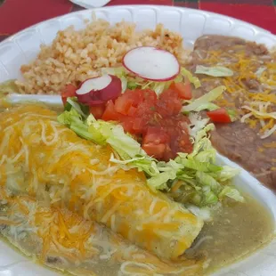 Good chile verde enchilada