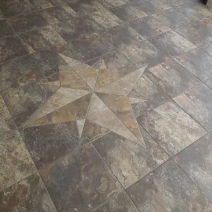 a star on the floor