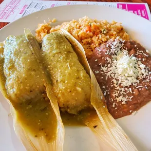 Tamale platter