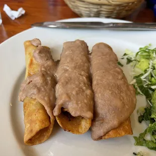 Flautas De Papa, sin crema ni queso (vegano) - delicioso
