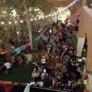 The rain didn't scare anyone away