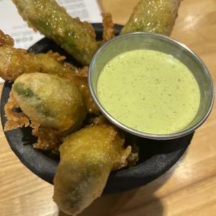 Avocado Fries the BEST! And the creama