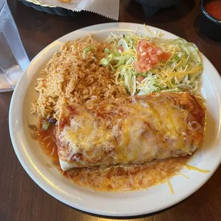 Shredded Steak Burrito!