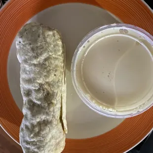 Build Your Own Burrito with 8 oz. queso