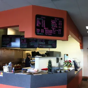 menus on the wall