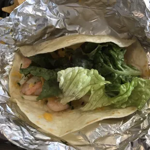 Shrimp tacos!