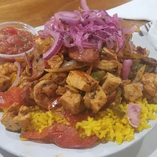 Caribbean Paella - excellent!