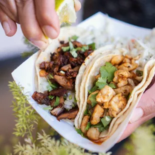Classic, juicy, tangy, hot, and fresh.  Street tacos done the right way - the old way!