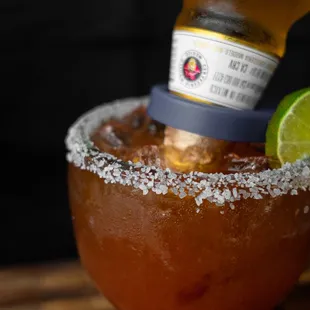 Micheladas are a must at Salsa Limón. Happy hour M-F, 4-6pm!