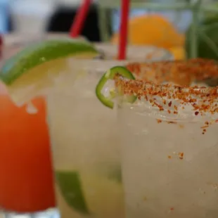 Full Happy Hour rocks, with world famous fresh Margaritas, on the rocks or frozen and Micheladas!
