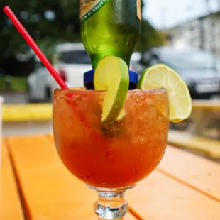 Micheladas are a must at Salsa Limón. Happy hour M-F 4-6pm!