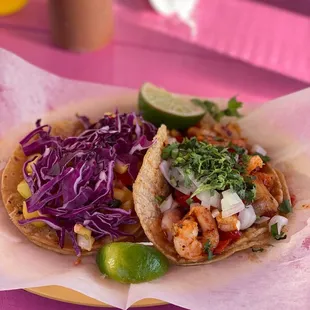 Fish Taco, Shrimp Taco