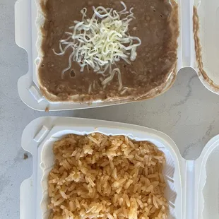 Beans and rice sides