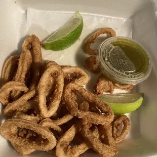 Lime pepper calamari