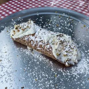 a piece of food on a plate