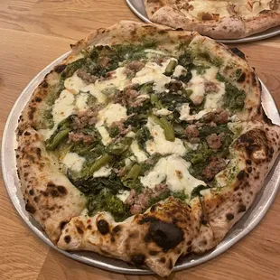 Salsiccia and Friarielli Pizza