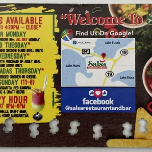 the menu
