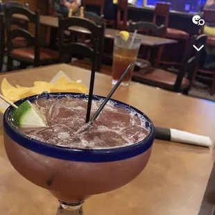 Prickly pear margarita by Ashley