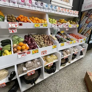 Produce and grains.