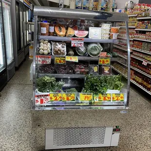 Fresh produce and herbs.