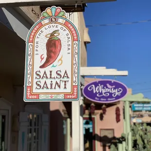 Salsa Saint hanging sign!