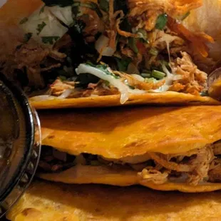 Chicken birria tacos