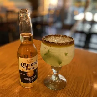 a margarita and a beer