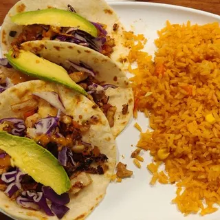 Tacos De Pescado Chipotle Platter