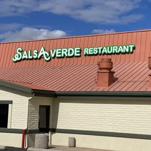 the front of the restaurant