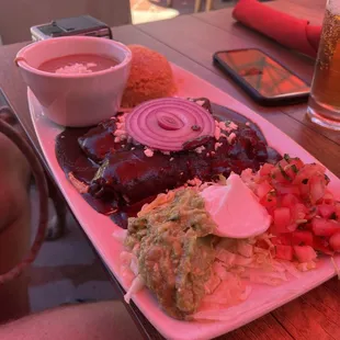 Chicken Mole Enchiladas