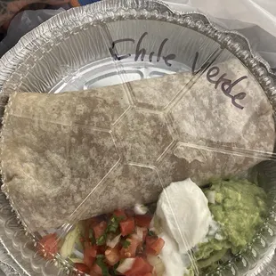 Chile Verde Burrito
