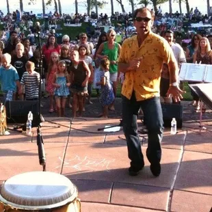 San Ramon Summer concert teaching Salsa 2009