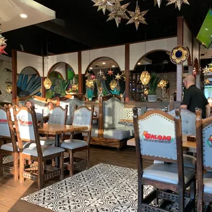 the dining area