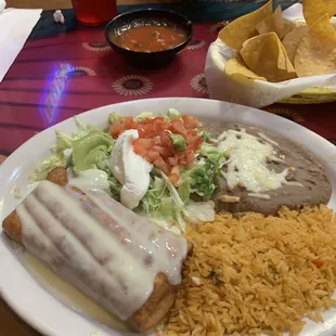 Chicken chimi lunch special great value