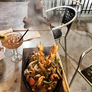 a plate of food on a table