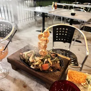 Steak and Shrimp Fajitas