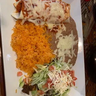 Burrito and tostada